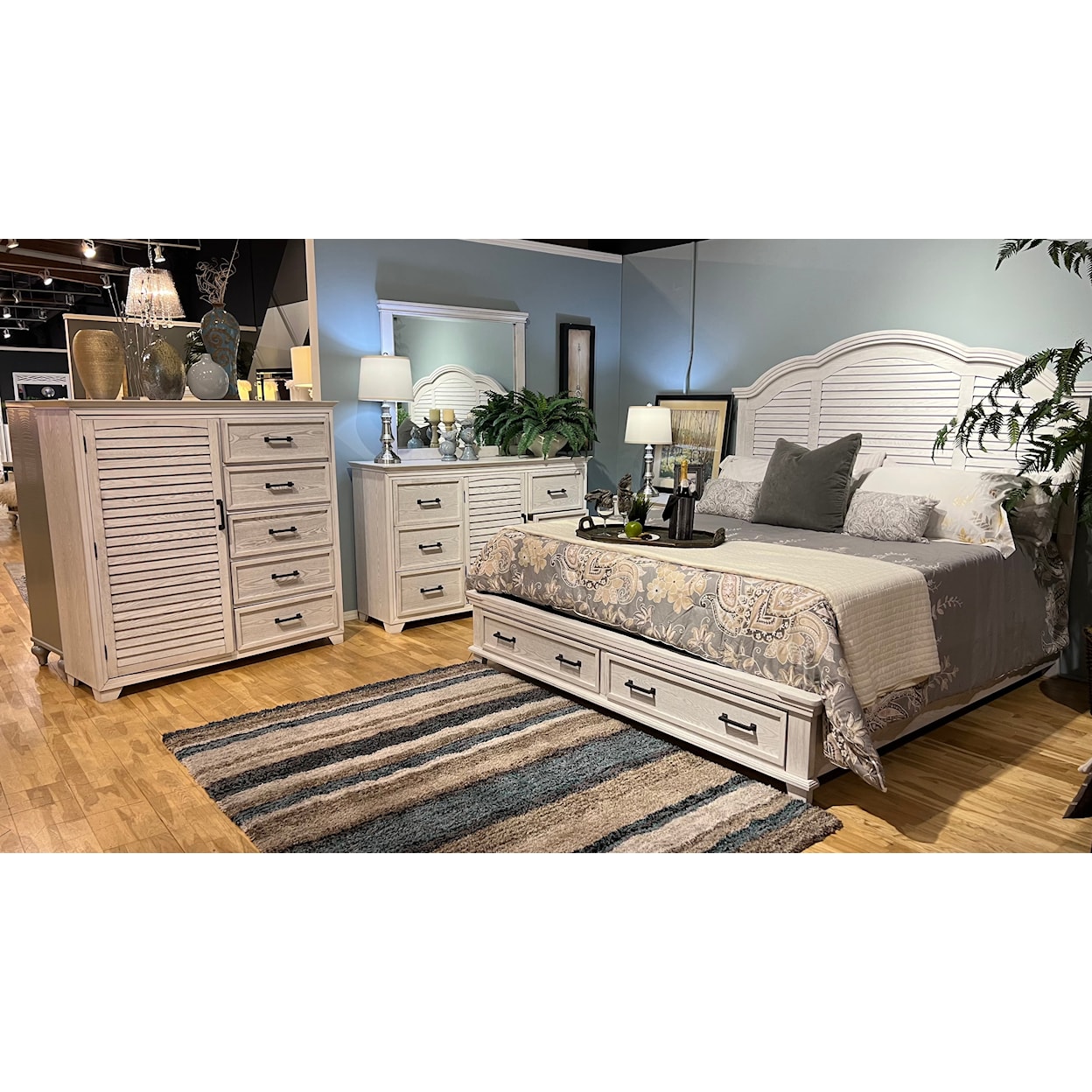 New Classic Furniture Delmare California King Storage Bed