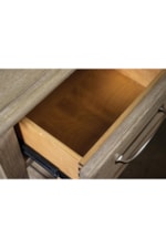 Riverside Furniture Talford Natural Contemporary Rustic 5-Drawer Chest with Felt and Cedar-Lined Drawers