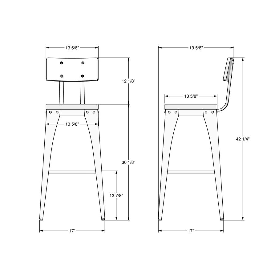 Bar Height Dining Stool