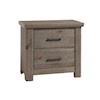 Vaughan Bassett Yellowstone 2-Drawer Nightstand