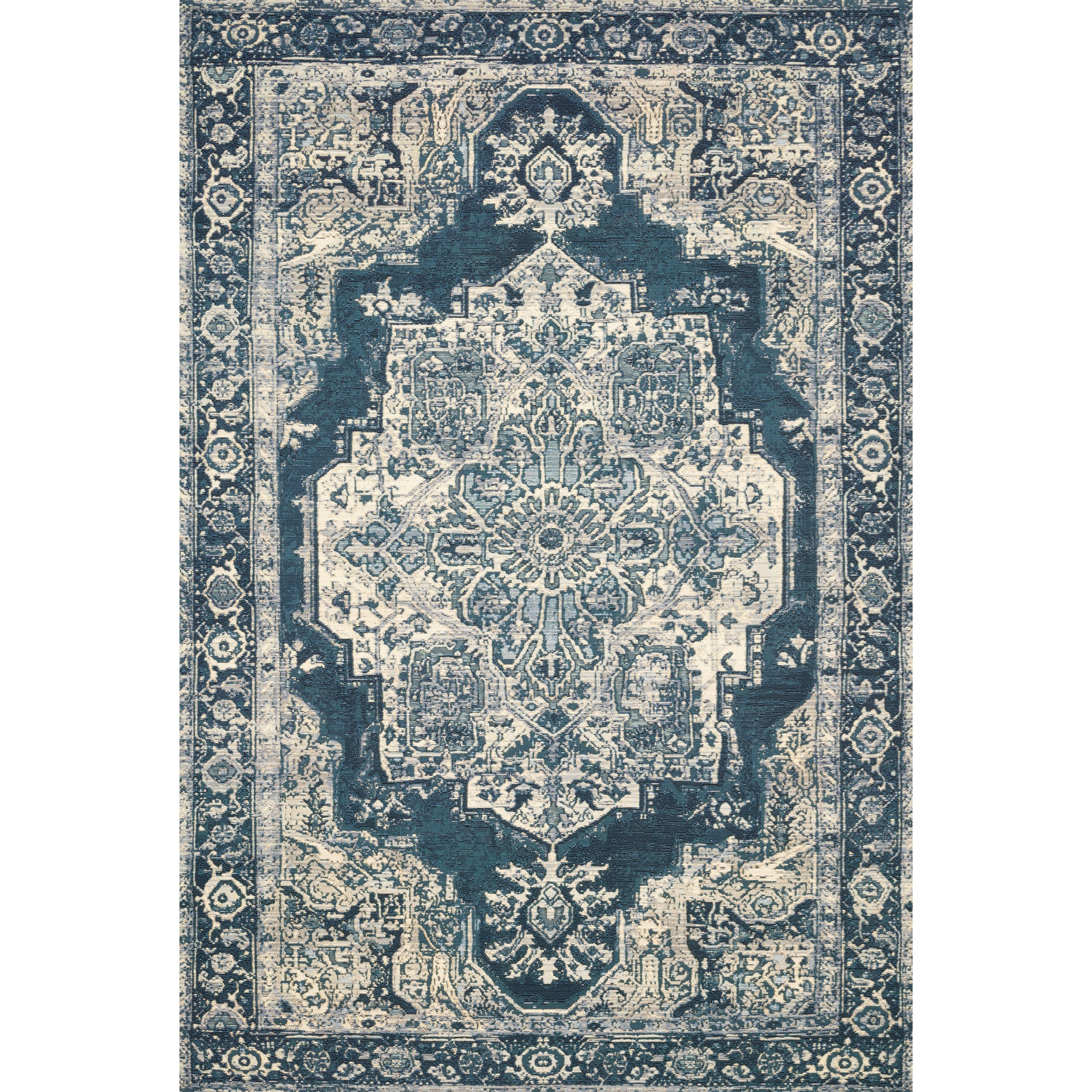 1'6" x 1'6"  Dk Blue / Dk Blue Rug