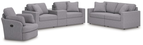 3-Piece Sectional Sofa, 2-Piece Sectional Loveseat And Swivel Glider Recliner