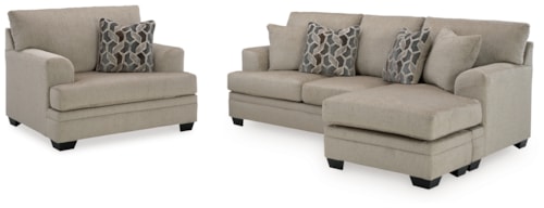 Sofa Chaise And Oversized Chair