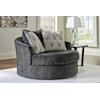 Signature Design by Ashley Biddeford Oversized Swivel Accent Chair