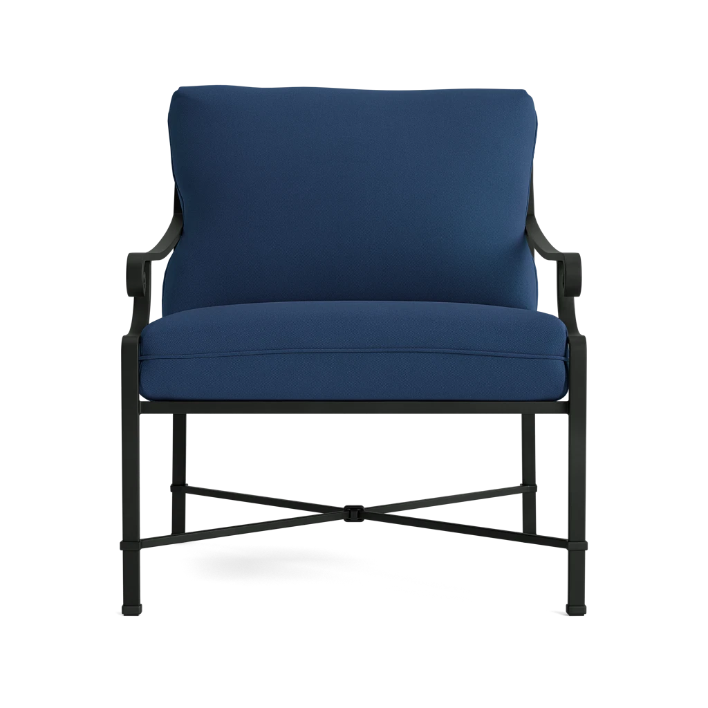 Scroll-Arm Lounge Chair