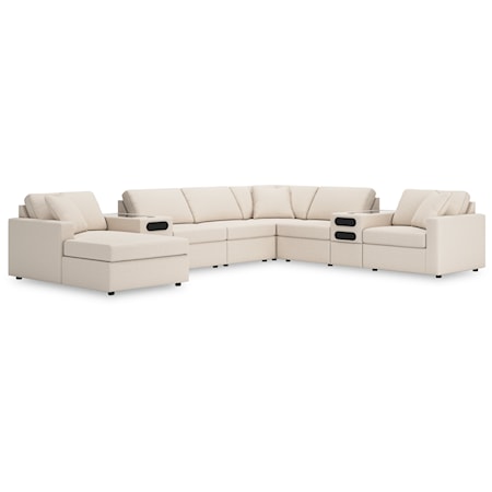 8-Piece Sectional w/ Audio System And Chaise