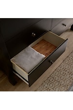 Cedar-lined bottom drawers with full extension, steel ball bearing drawer slides