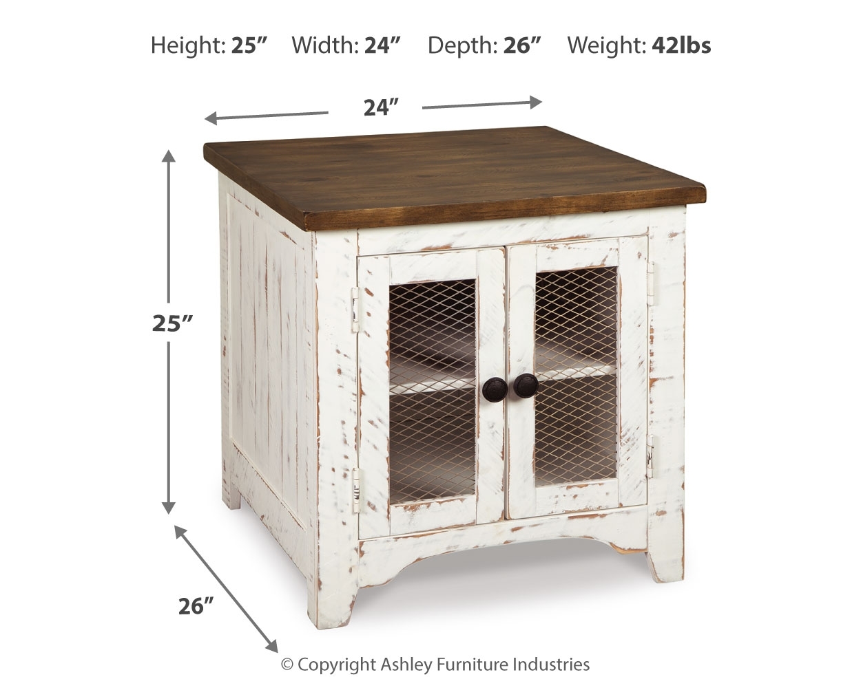 Signature Design by Ashley Wystfield Rectangular End Table