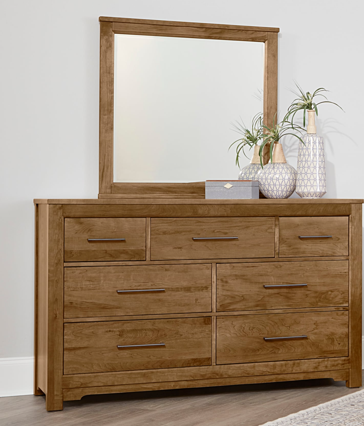 Artisan & Post Crafted Cherry Upholstered Queen Bedroom Set