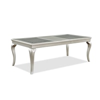 Contemporary Dining Table with 18-Inch Table Leaf