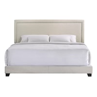 Contemporary Zion King Upholstered Bed