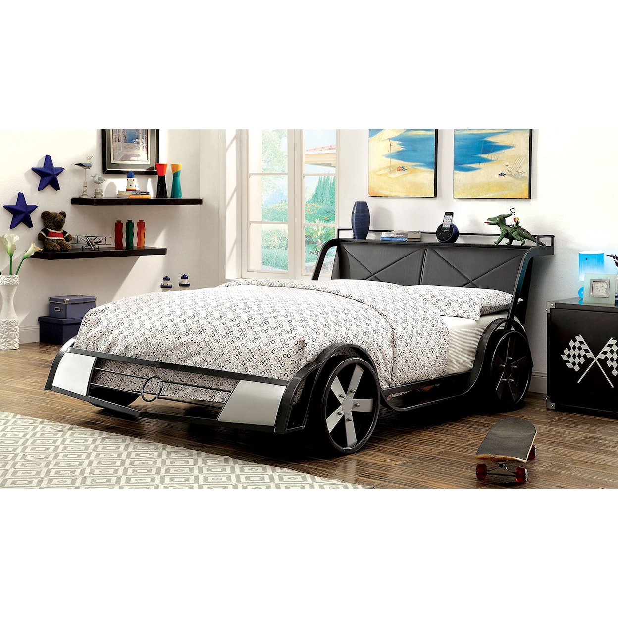 Furniture of America - FOA Gt Racer Full Race Car Bed 