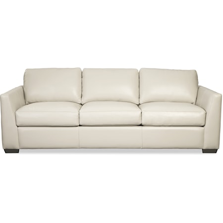 Contemporary Sofa with Track Armrests