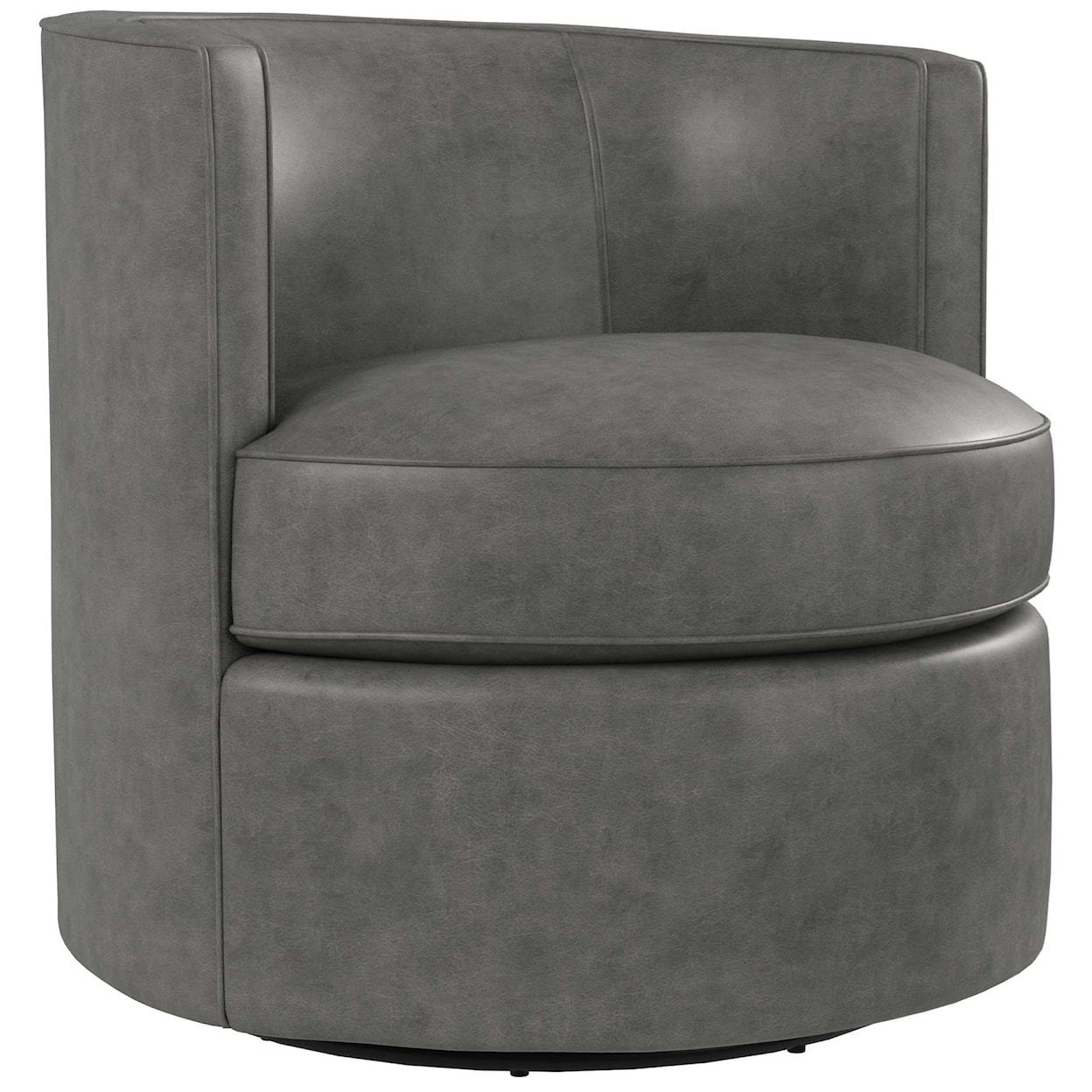 Bernhardt Fleur Fleur Leather Swivel Chair