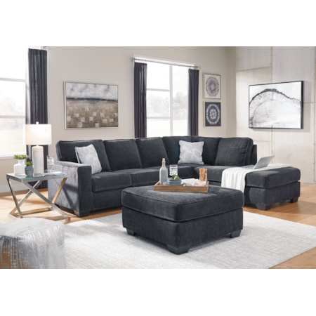 2-Piece Sectional And Ottoman