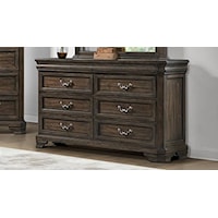 Traditional 6-Drawer Dresser with English Dovetail Construction