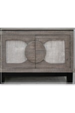 International Furniture Direct Cosalá Rustic White 2-Door Buffet with Storage