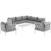 Modway Harmony Outdoor 8 Piece Sectional Sofa Set