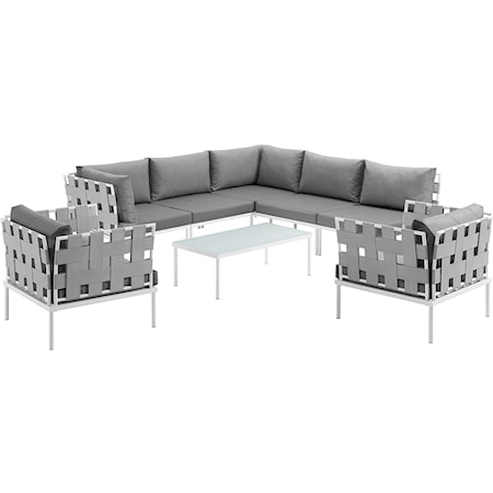 Outdoor 8 Piece Sectional Sofa Set