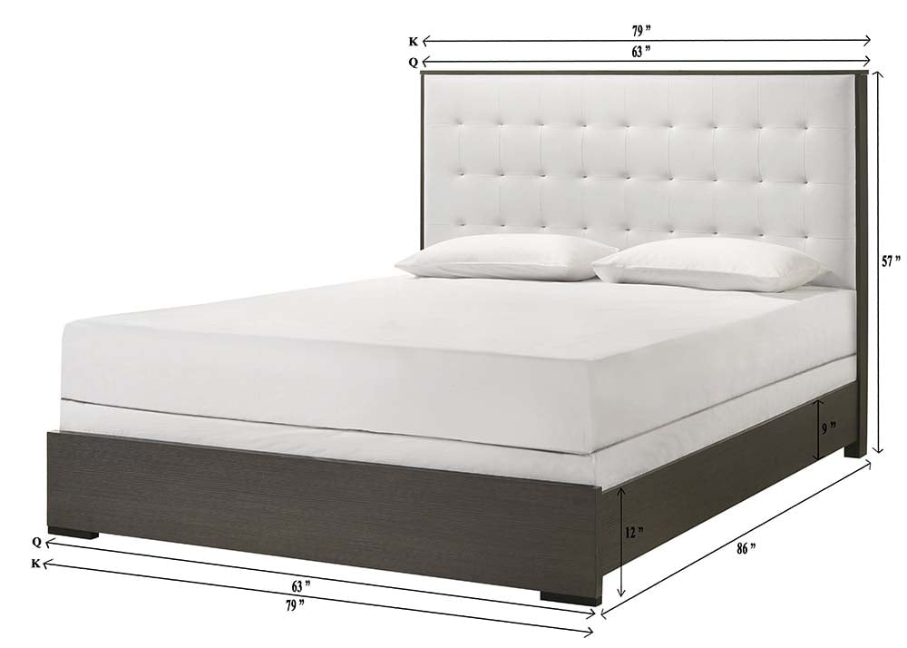 Crown Mark Sharpe Queen Upholstered Bed
