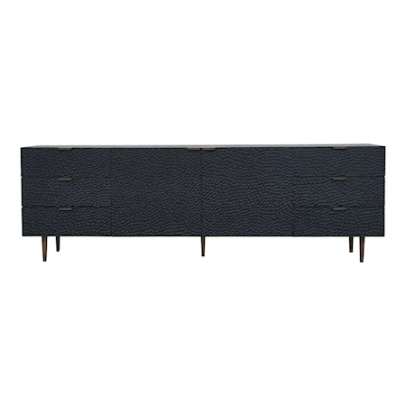 Contemporary 6-Drawer Sideboard with Adjustable Shelves