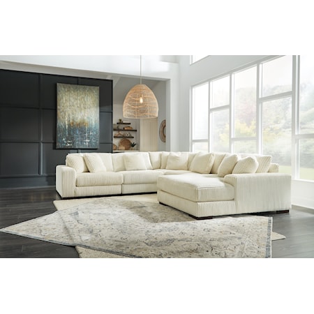 5-Piece Sectional With Chaise