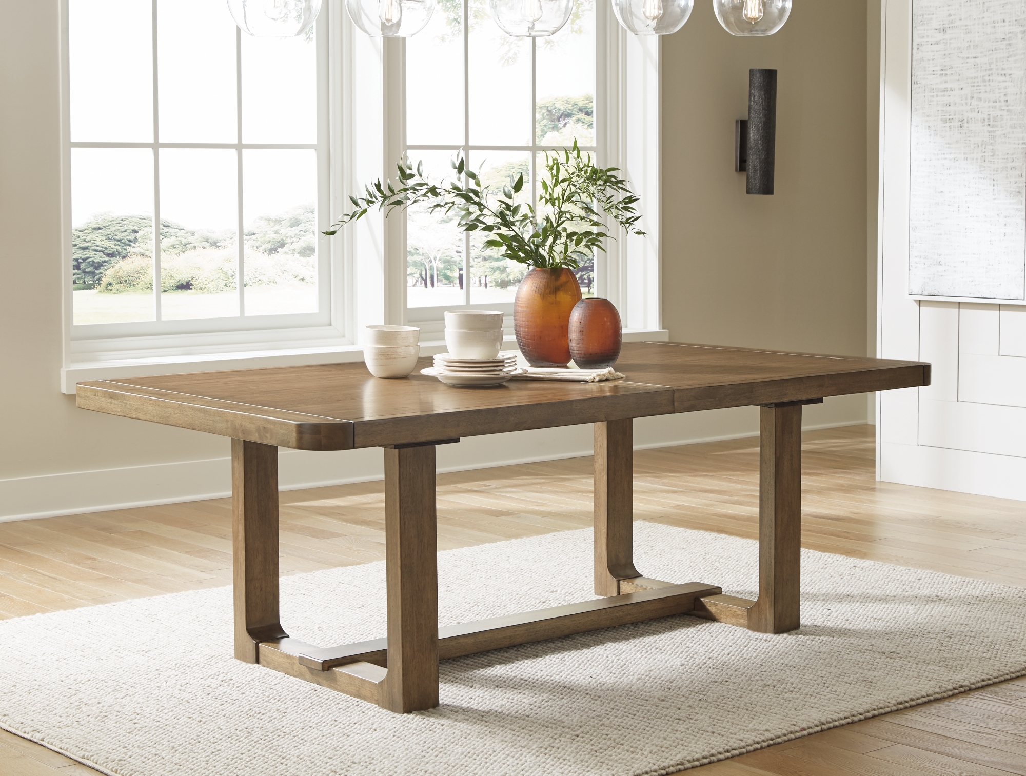 Signature Design by Ashley Cabalynn Rect Dining Room Ext Table