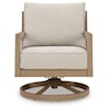 Signature Design by Ashley Hallow Creek Outdoor Swivel Lounge w/ Cushion