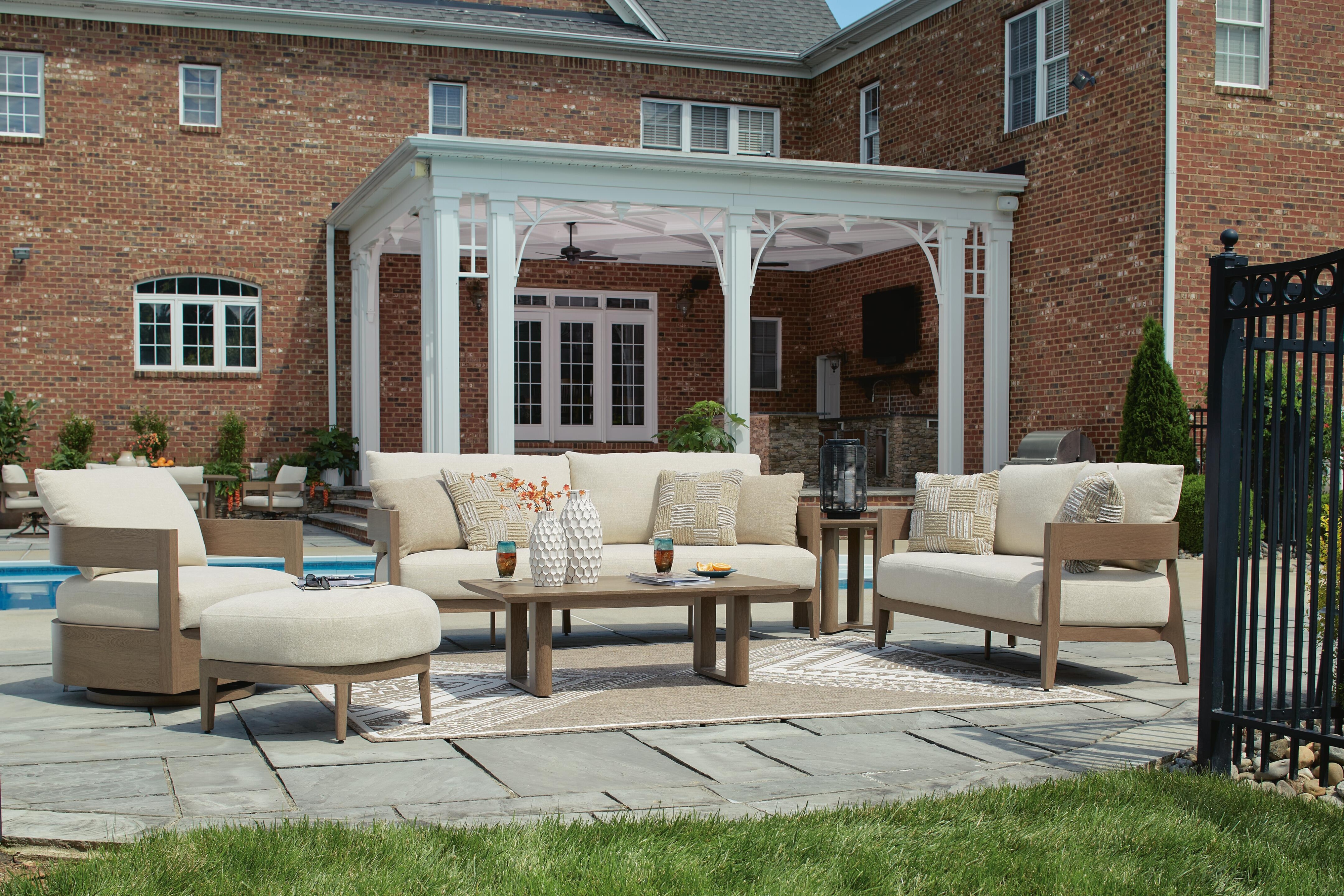 Signature Design by Ashley Serene Bay Outdoor Sofa With Cushion