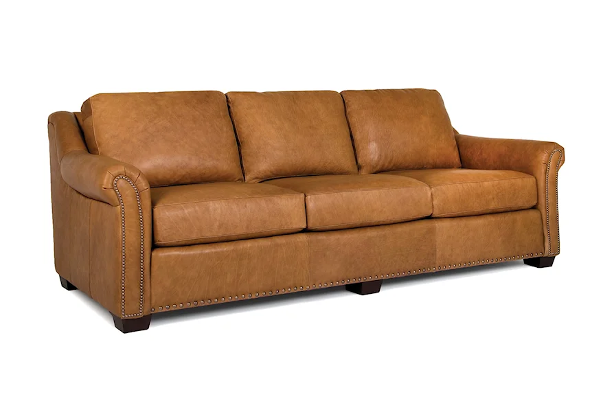 9000 Leather Large Sofa by Smith Brothers at Sprintz Furniture