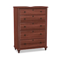 Traditional 5-Drawer Chest with Soft-Close Drawers