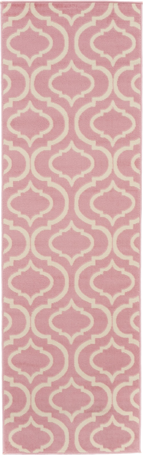 2'3" x 7'3" Pink Runner Rug