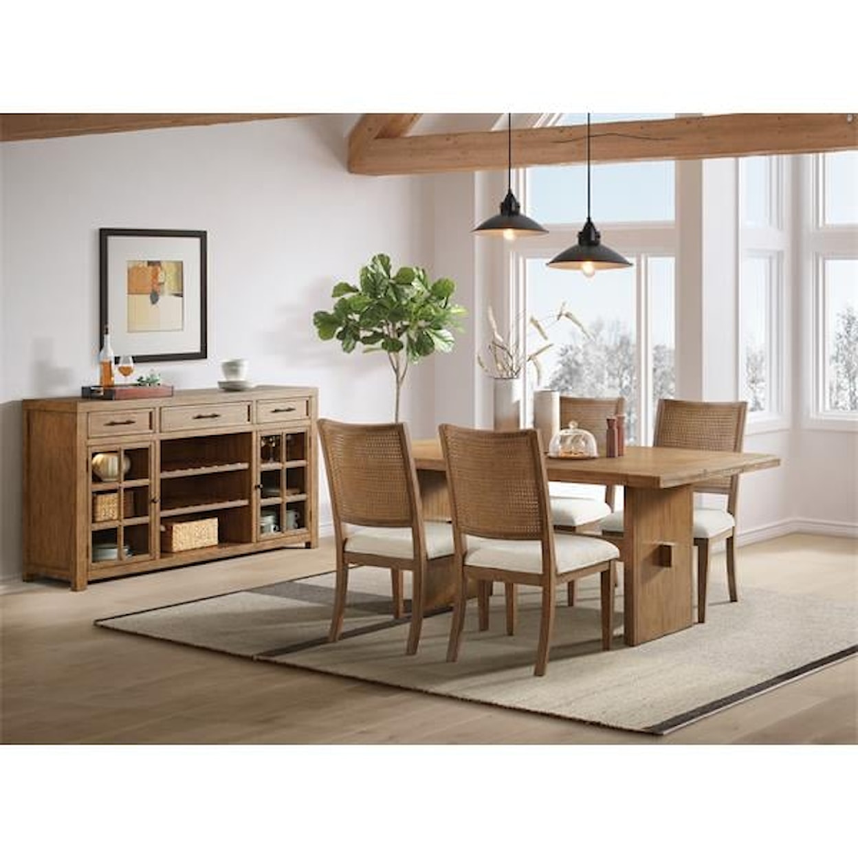 Riverside Furniture Bozeman Trestle Dining Table