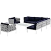 Modway Harmony Outdoor 8 Piece Sectional Sofa Set