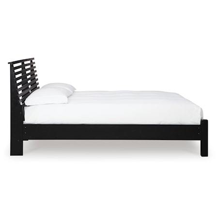 Queen Slat Panel Bed