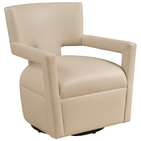 Woodside Leather Swivel Chair
