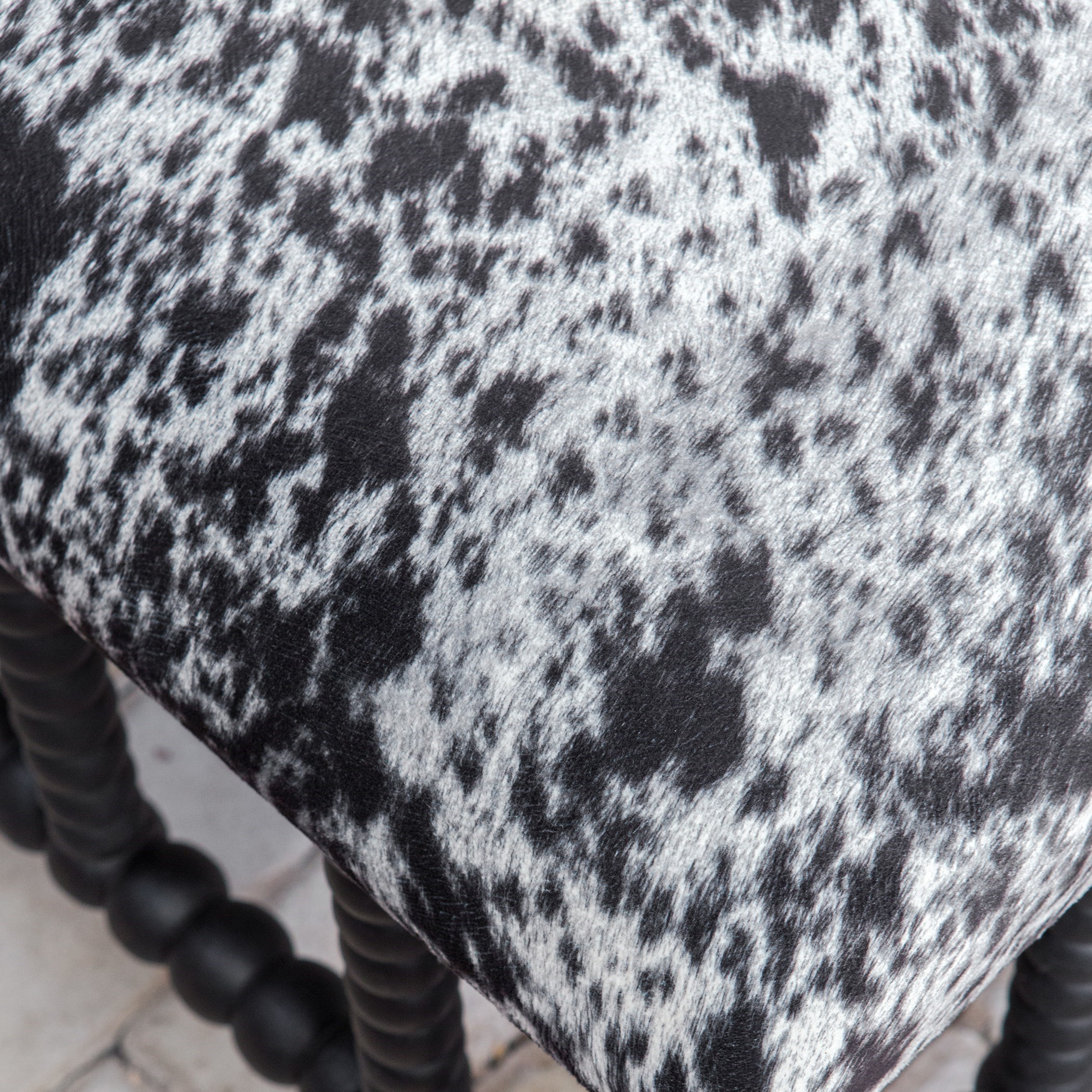 Uttermost Accent Furniture - Benches Rancho Faux Cow Hide Small Bench