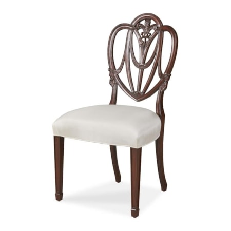 Heart Side Chair Pearl