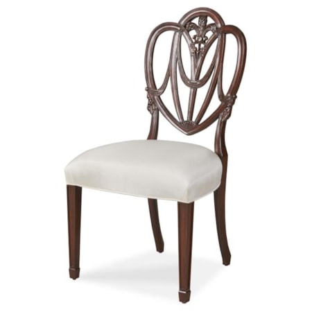 Heart Side Chair Pearl