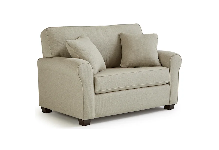 Shannon Twin Sofa Sleeper with Memory Foam Mattress by Best Home Furnishings at VanDrie Home Furnishings