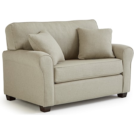 Twin Sofa Sleeper with Memory Foam Mattress