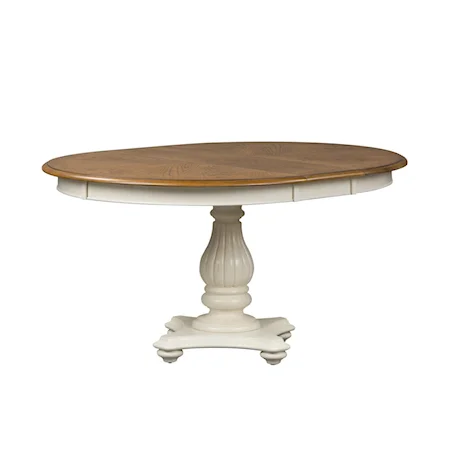 Pedestal Table with Leaf