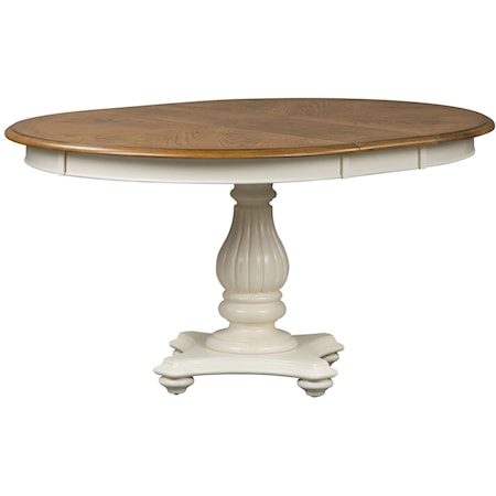 Pedestal Table with Leaf