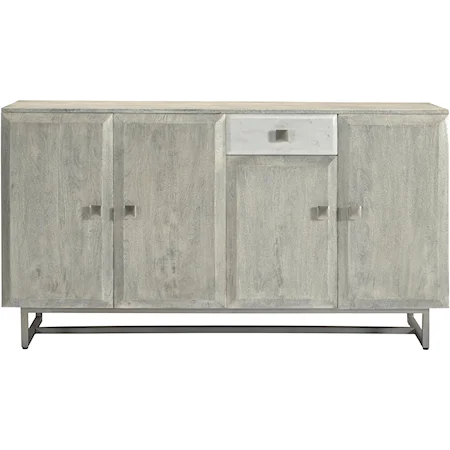 4-Door 1-Drawer Credenza