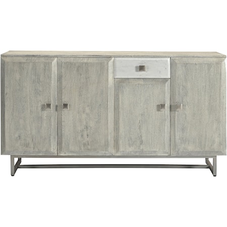 4-Door 1-Drawer Credenza