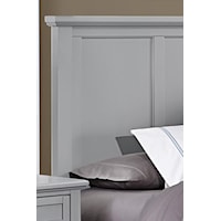 Twin Mansion Bed with Low Profile Footboard