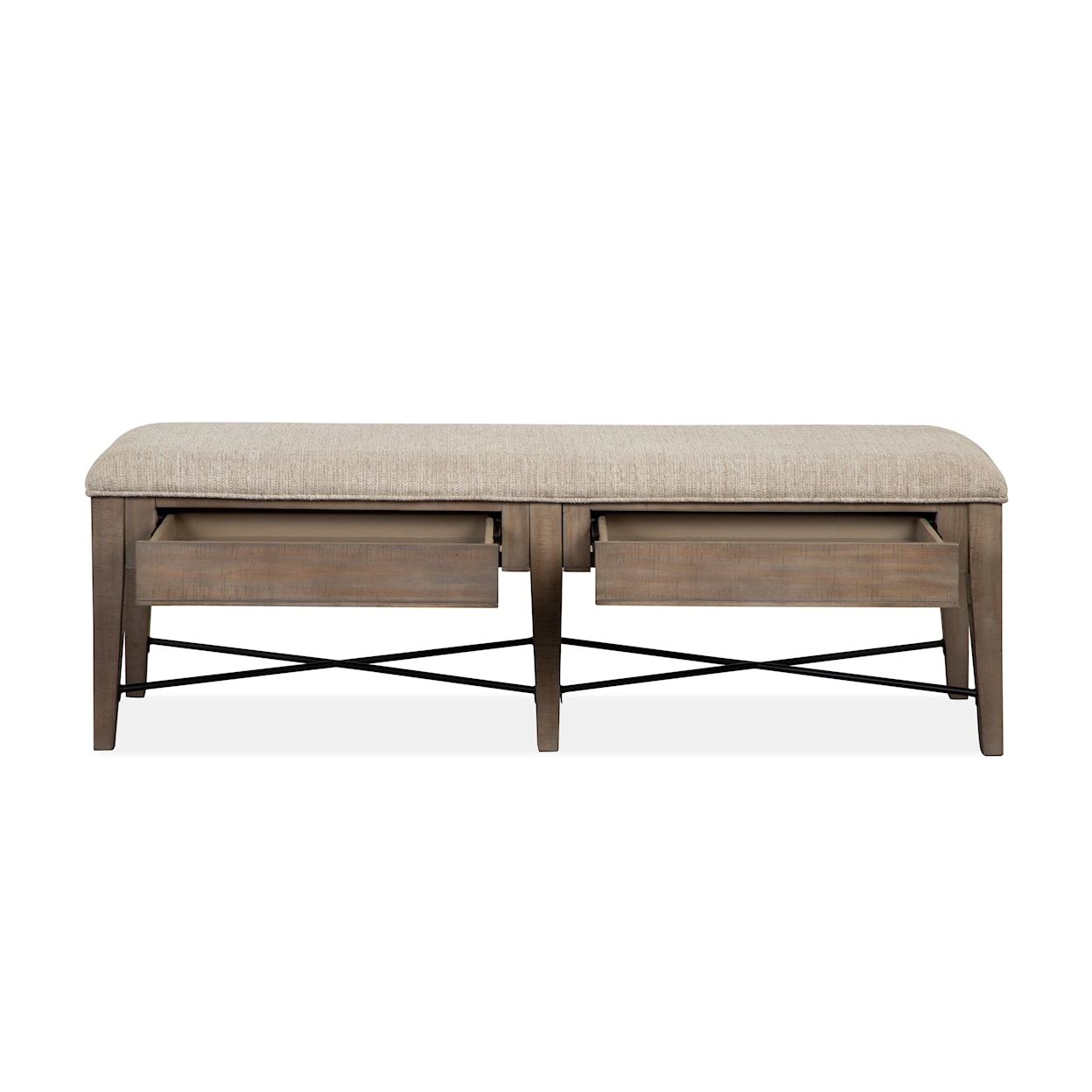 Magnussen Home Paxton Place Dining Bench with Upholstered Seat