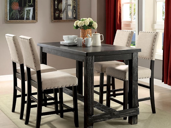 5-Piece Counter Height Table Set