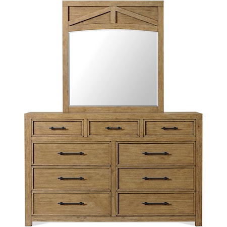 Dresser &amp; Mirror Set
