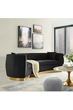 Modway Resolute Curved Performance Velvet Sofa